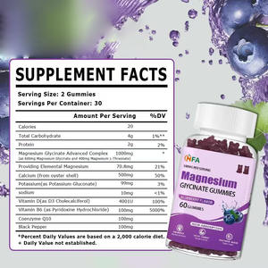 Gomitas de glicinato de magnesio personalizables para promover la relajación de mujeres y hombres y reducir el estrés - Product Image 6