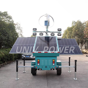 Torre de Iluminación Solar Móvil Integrada 2026 con Generación de Energía Eólica para Aplicaciones en Paisajismo, Ahorro de Energía - Product Image 3