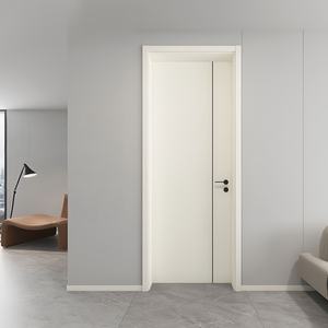 Porte coulissante WPC en bois MDF pour la maison, design personnalisé pour hôtel, design luxueux minimaliste, porte WPC dissimulée pour appartement - Product Image 2