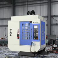Mesin Perkakas CNC Vertikal T600 dengan Desain Kompak Penggilingan 3-sumbu Fanuc, Kemampuan Pengeboran dan Pembubutan, Spindle Taper BT30