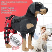 Manchon de protection post-chirurgical transfrontalier pour animaux de compagnie (chats et chiens) – Couvre les deux pattes arrière, protège les genoux, empêche de lécher – Tout-en-un