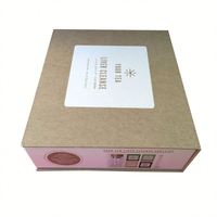 Sachet de tisane en carton kraft avec logo personnalisé Boîtes d'emballage cadeau avec séparateurs Boîtes d'emballage magnétiques avec sachets de thé pour gobelet en verre