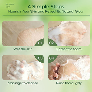 <span class=keywords><strong>Sapone</strong></span> <span class=keywords><strong>Solido</strong></span> Naturale al Tè Verde Biologico con Olio Essenziale di Tea Tree e Glicerina Fatto a Mano - Product Image 4