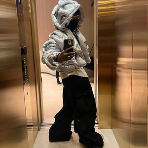 DiZNEW Veste en duvet de canard pour hommes personnalisée 2025 Hiver Mode Personnalité Veste à capuche bouffante Homme - Product Image 4