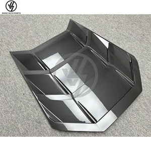 ฝาครอบเครื่องยนต์คาร์บอนไฟเบอร์แบบแห้งสำหรับรถยนต์แลมโบ ฮูราแคน LP610 ปี 2014-2018 ชุดแต่งฝากระโปรงคาร์บอน อะไหล่รถยนต์ - Product Image 4