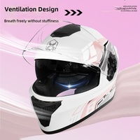 Casques de moto intégraux en polypropylène anti-buée chauds quatre saisons pour hommes et femmes, exclusifs au commerce extérieur, pour moto/électrique