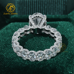 Kunden spezifischer 1ct-5ct Verlobung sring für Herren/Damen 14 Karat 18 Karat massives Gold für GIA IGI Certified Lab Grown Diamond CVD HPHT - Product Image 3