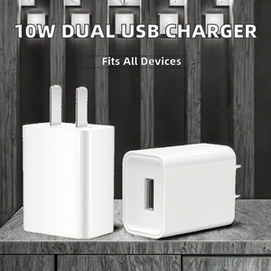 5V 2A kép USB tường sạc adapter 10W chúng tôi cắm thông minh Điện thoại di động Hệ thống nhận dạng OTP bảo vệ tùy chỉnh logo <span class=keywords><strong>2</strong></span> x USB - Product Image 3