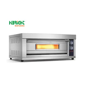 Commercial Electric 380V Independent Temperature Controllers Pizza Oven with Conveyor