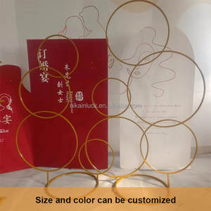 Support de fond rond en <span class=keywords><strong>métal</strong></span> pour décoration de mariage et d'événement NIKA - Product Image 4