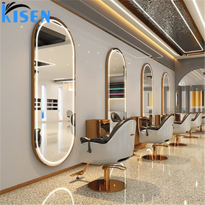Estación de lavado de cabello KISEN Professional Barber, lavabo para peluquería con espejo de cuerpo entero contemporáneo para uso en barberías. - Product Image 4