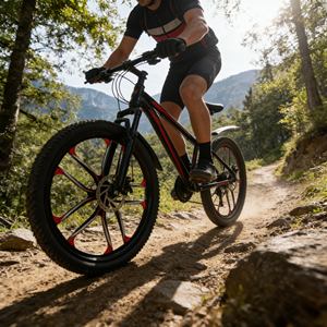 Vélo <span class=keywords><strong>VTT</strong></span> personnalisé haute performance 26 pouces, suspension intégrale, potence réglable pour adolescents et étudiants, cyclisme tout-terrain - Product Image 1