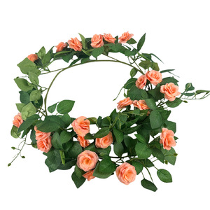 Guirnaldas de Rosas Artificiales de Ratán Francés de 180 cm de Altura, Simulación Realista, Decoraciones para Bodas, Accesorios para Interiores y Exteriores del Hogar - Product Image 5