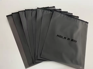 Wholesale Custom <strong>Matte</strong>_frosted Biodegradable Plastic Packaging Zipper Bags,T Shirt Swimwear Zip Lock Clothing Bags With Logo - Product Image 2