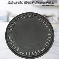 Plaque de cuisson barbecue en fonte sans fumée multifonction antiadhésive pour charbon de bois, grille universelle pour foyer domestique
