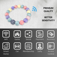 Bracelet NFC Bracelet programmable de qualité supérieure en gel de silice Bracelet de couleur bonbon Cadeau Bracelet intelligent NFC/RFID OEM