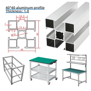 Công nghiệp nhôm hồ sơ 4040 Dòng làm việc băng ghế dự bị nhôm hồ sơ tiêu chuẩn quốc gia nhôm 40x40 - Product Image 1