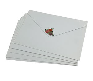 Diseño Simple Negocios LOGO Tarjeta Bolsa Cartera Sobre Personalizado Impresión Color Blanco Papel Kraft Saludo Sobres Invitación - Product Image 2