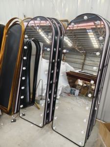 3 colores regulable grande al por mayor de pie dormitorio peluquería bombilla <span class=keywords><strong>cuerpo</strong></span> Led vestidor <span class=keywords><strong>con</strong></span> luz <span class=keywords><strong>espejo</strong></span> de piso de longitud completa - Product Image 2