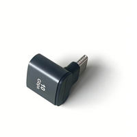 Adaptor OTG 2-in-1 USB-C 10Gbps dari Aluminium Alloy, Konverter USB-C Male/Female untuk Laptop & Ponsel, Transfer Data Kecepatan Tinggi