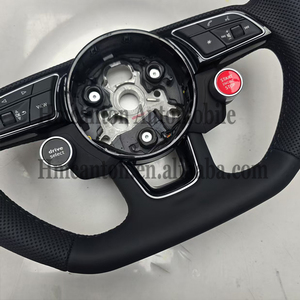 Explosive New Products Leather for Audi Steering <b>Wheel</b> A3 A4 A4L A5 A7L A8 Q5 Q7 B9 A6 R8 Steering <b>Wheel</b> - Product Image 4