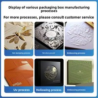 Boîte en papier pliable portable personnalisée avec fermeture magnétique, gaufrage, pelliculage mat, dossiers en papier couché, impression offset
