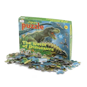 Factory Family Party Entertainment Dinosaur Pussel Jigsaw Puzzle Kids Custom Jigsaw Puzzle