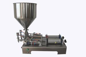 An Toàn Nóng Sô Cô La Mật Ong Kem Nước Sốt <span class=keywords><strong>Jam</strong></span> Filler Dán Máy Chiết Rót, Khí Nén Piston Filler Với Phễu Sưởi Ấm - Product Image 2