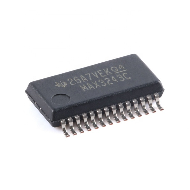 MAX3243CDBR RS232 Transceiver IC 3 Drivers 5 Receivers 250kbps Serial Interface ESD Protection 3V-5.5V SSOP-28