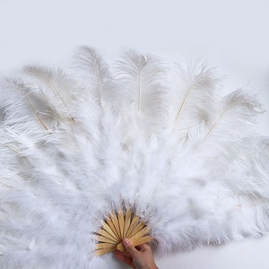 Nhà Sản Xuất Kích Thước Khác Nhau Lớn Đầy Màu Sắc Đà Điểu Lông Fan Hâm Mộ Trong Kho Cho Lễ Hội Khiêu Vũ Hiệu Suất Trang Trí - Product Image 4