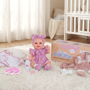 Poupées Reborn Babeside 12 pouces Mia, ensemble de poupées filles en vinyle complet avec biberon, jouet mignon, cadeau, vente en gros, fourniture d'usine - Product Image 5