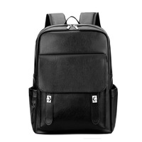 Nouveau style sac à dos pour ordinateur portable en PU, grande capacité, imperméable, tendance, pour voyages et trajets quotidiens, extensible