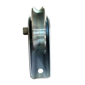 ล้อสแตนเลสติดประตูล้อลากสังกะสีสีทองแบบเลื่อนได้ Y V U - Product Image 5