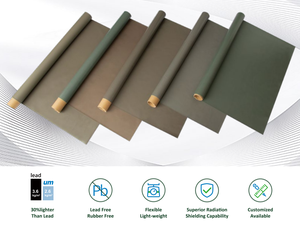 Tıbbi kullanım 0.5/0.25/0.35 kurşun eşdeğer OEM hafif 0.25mmpb önlüklü <span class=keywords><strong>x</strong></span>-ışını koruyucu malzeme - Product Image 1