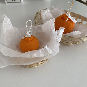 Bougies parfumées à <span class=keywords><strong>la</strong></span> cire de soja, bougie de décoration pour <span class=keywords><strong>la</strong></span> maison, accessoires Photo Souvenir citron, argenté, Orange, fromage - Product Image 2