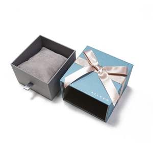 Luxury LED High Quality Pu Leather <b>Jewellery</b> Boxes Wedding Ring <b>Box</b> Romantic Gift Boxes - Product Image 2