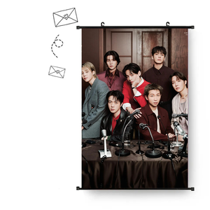 Poster in Tessuto con Foto dei Bangtan Boys 2026, JUNGKOOK, JIMIN, <span class=keywords><strong>Taehyung</strong></span>, JK, V, RM, JIN, J-hope, Decorazioni da Appendere - Product Image 2