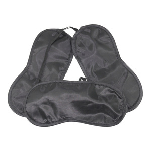 Masque pour les yeux en soie noire pour adultes, pour jeux de rôle SM et bondage. - Product Image 5