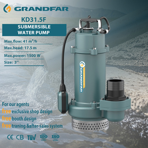 Grandfar 220V 1.5KW 2HP 3'' Cast Iron OEM <b>Submersible</b> Clean Water <b>Pump</b> High Copper Motor KD31.5F Clean Water <b>Pump</b> KD31.5F KD31.5 - Product Image 1