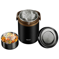 PINKAH Termo de Acero Inoxidable de Doble Pared de 67oz (2000ml), Recipiente Aislado Premium para Alimentos, Lonchera con Asa