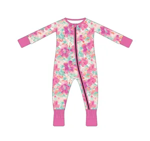 wholesale Custom High Quality Bamboo Baby Romper Kids Sleepers Family Matching Pajamas Adult Kids clothing