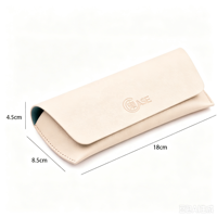 Étui à lunettes en cuir PU personnalisé Bestclean avec logo, pochette pour monture optique, sac de rangement pour lunettes, fabrication