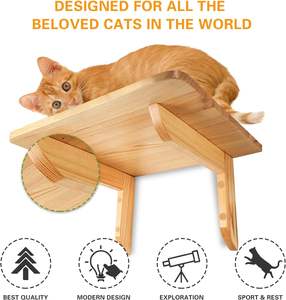 Cama Moderna para Gatos JUNJI de Madera con 2 Escalones - Product Image 3