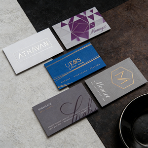Cartes de visite personnalisées haut de gamme gaufrées, découpées, en papier couché épais, imprimées recto-verso pour entrepreneurs et usage personnel - Product Image 2