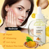 Serum Kunyit Wajah Asam Hialuronat Vitamin C Astaxanthin Lidah Buaya Karnosin Pemutih Anti-Penuaan Perawatan Noda Hitam Vegan