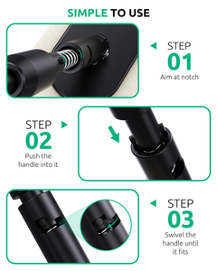 Kit de Limpieza para Acuarios Seaoura SR-517 5 en 1 con Mango Resistente, Raspador de Algas, Cepillo de Esponja y Red para Peces, para Peceras de Vidrio - Product Image 3