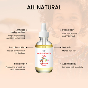 <span class=keywords><strong>Productos</strong></span> para el Cuidado del Cabello Orgánicos y Veganos para Niños, 60 ml, Suero Nutritivo de Alta Potencia para el Crecimiento del Cabello, Aceite Capilar Unisex Premium, Fórmula 2 en 1 - Product Image 3