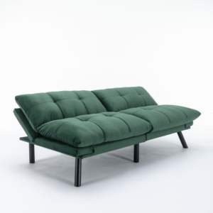 DB Modern Emerald <b>Convertible</b> Inflatable Folding <b>Sofa</b> <b>Bed</b> Wooden Frame for Home Hotel Mall Living Room or Bedroom - Product Image 6