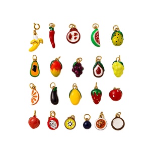 Pendentifs Fruits Tropicaux en Acier Inoxydable, Feuille de Fruit de la <span class=keywords><strong>Passion</strong></span>, Olive, Plaqué Or 18K sous Vide, Breloques DIY pour Bijoux - Product Image 5