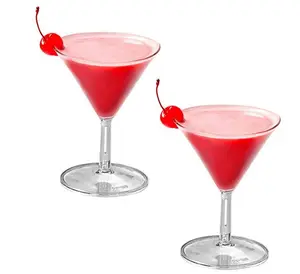 Good Quality Western Disposable Cocktail Glass Mini Wine Glass Cup Plastic Drinking Goblet for Party Wedding